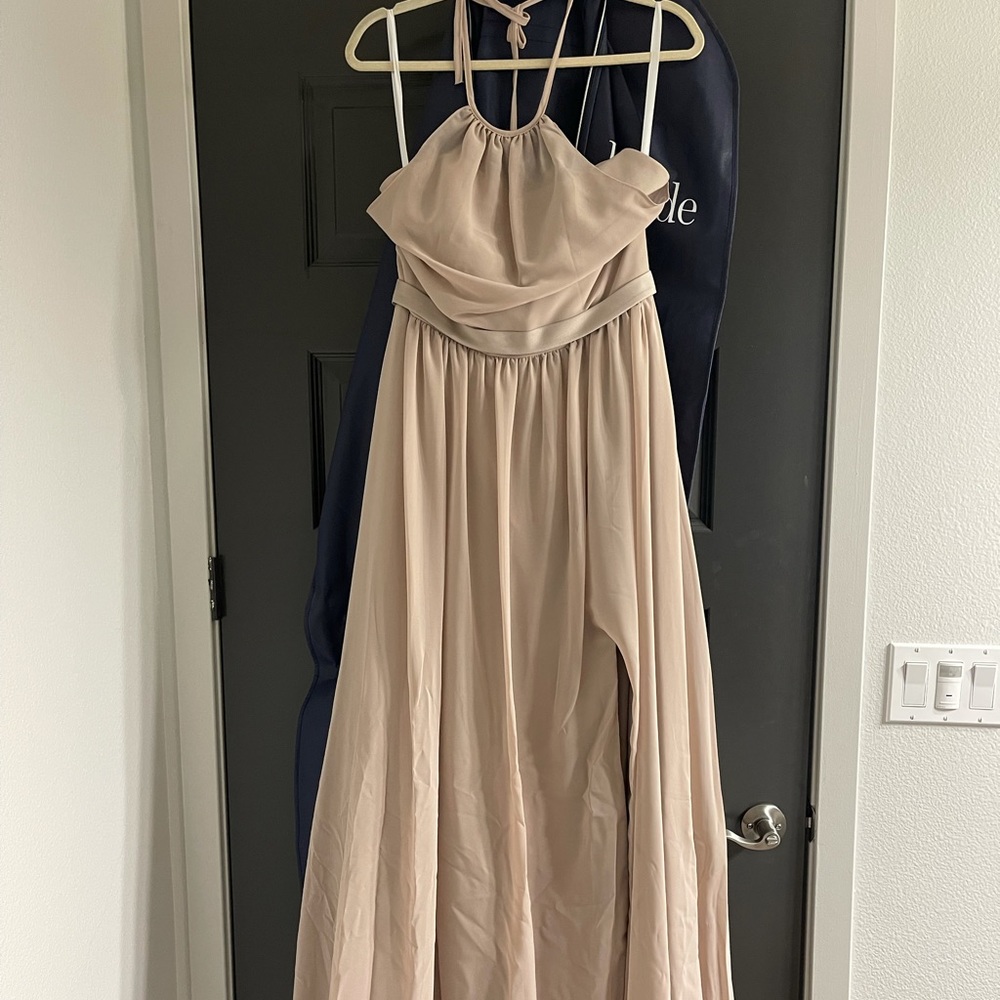 NEW bride side cream halter with bodice top